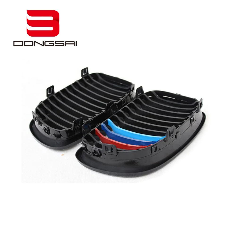 ABS M цветная одинарная решетка для переднего бампера, решетка для радиатора BMW 1 серии E82 E88 135i 2006 +