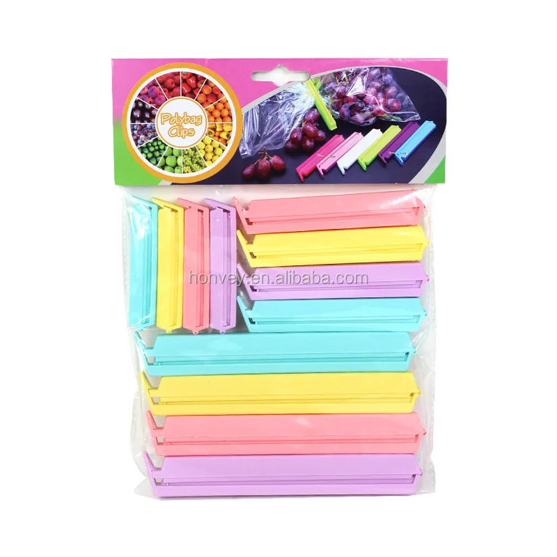 
12pcs/set Food Snack Storage Seal Bag Clips 