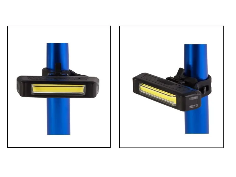 Rechargeable COB usb bicycle led light with max output 250 lumens bike tail lightens