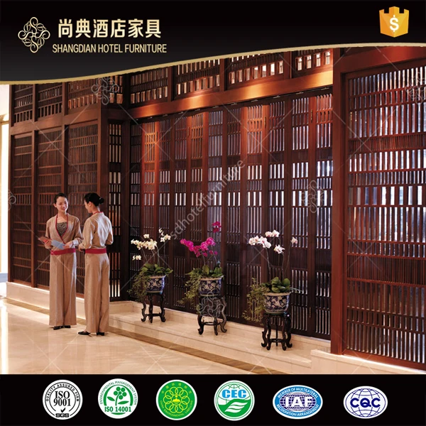 Hotel Fixing Furniture Decorative Interior Wooden Wall Panel Foshan