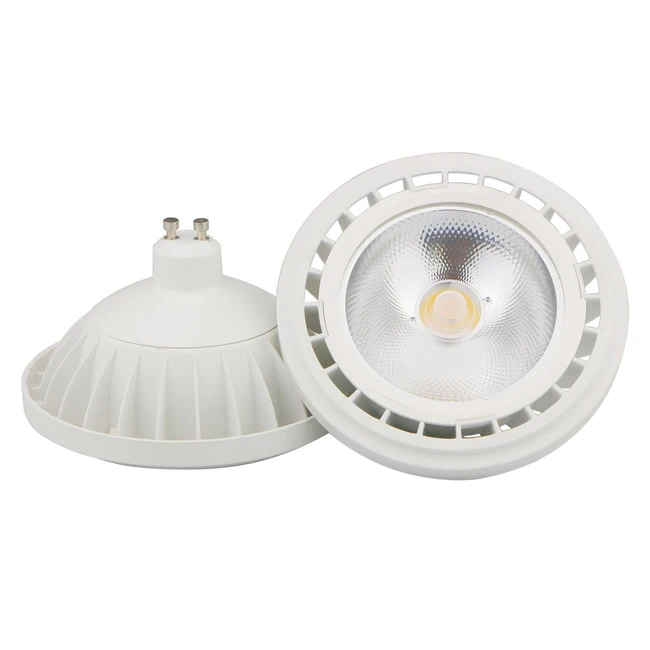 12v-220v 10degree aluminum high power bridgelux cob 15w g53 gu10 led ar111