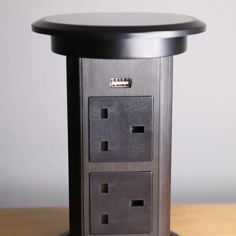 
Office wireless multi socket extension cord electric Lifting Smart auto pop up hidden sockets 