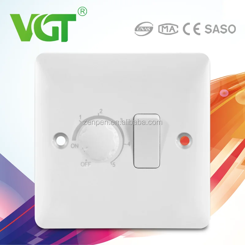 Китае Производство Отличные Индивидуальные управления z-wave 1 gang переключатель с Вентилятор Диммер