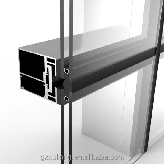 
Exterior facade invisible frame reflective blue glass curtain wall price 