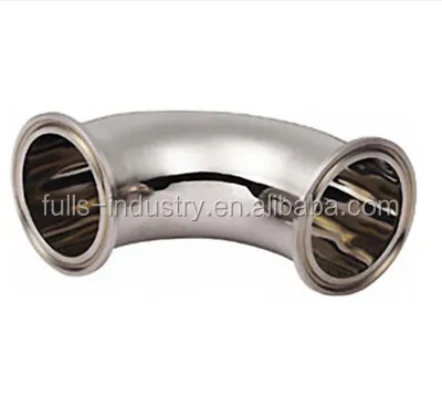 Из нержавеющей стали 90 градусов Clamped Локоть