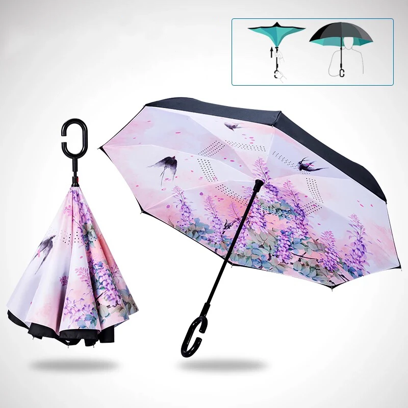 Uv Protection Ultra-light Cell Phone Umbrella 5 Fold Mini Umbrella