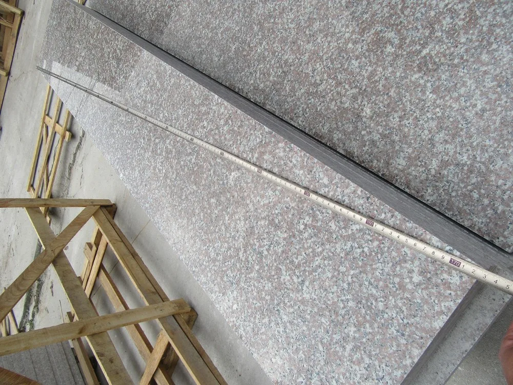 Polished Natural Stone Interior Granite Stair Step G664 Brown Granite Stair Design