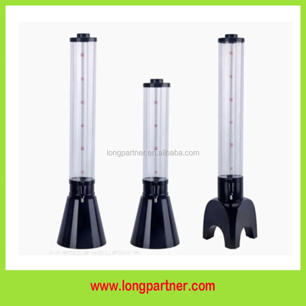 Hot selling led plastic 3 Litres beer tower