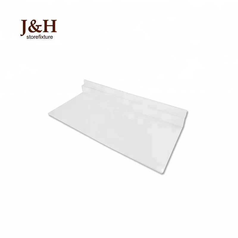 J&H Storefixture Slatwall 24.8*10.5cm Flat Clear Acrylic Plastic Shoe Display Shelf Product Display Holder