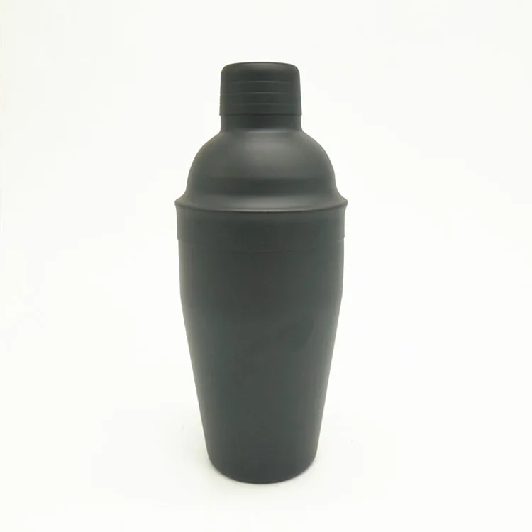 
550ml stainless steel cocktail shaker set in matt black in gift box,cocktail shaker set 