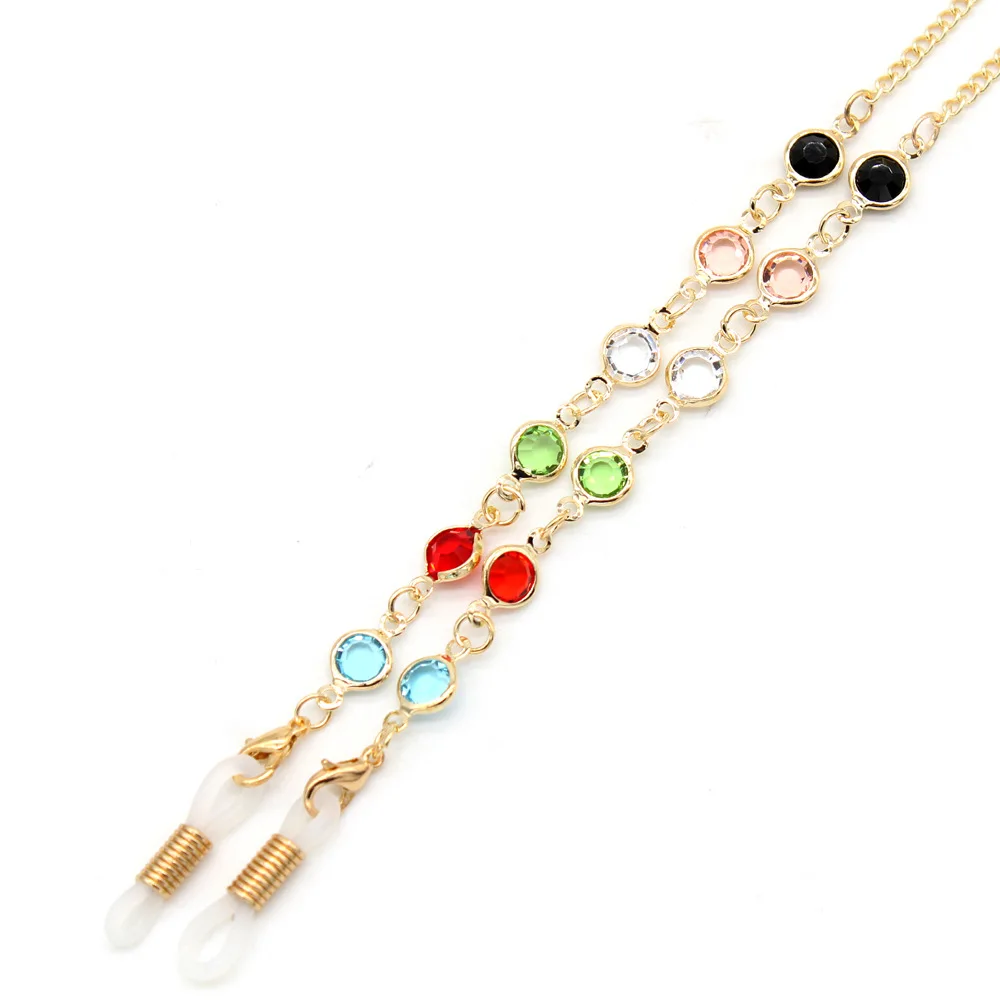 Универсальная простая акриловая цепочка для очков с бусинами, фиксатор для солнцезащитных очков, шнур для ремня на шею