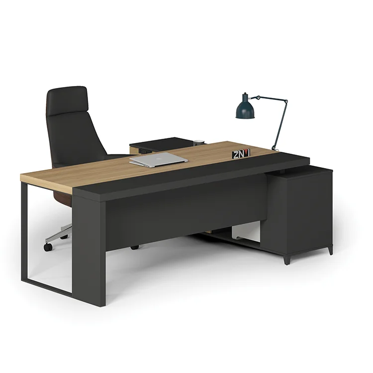 High end office table and chair price office computer table design office table accessories stock design with steel legs