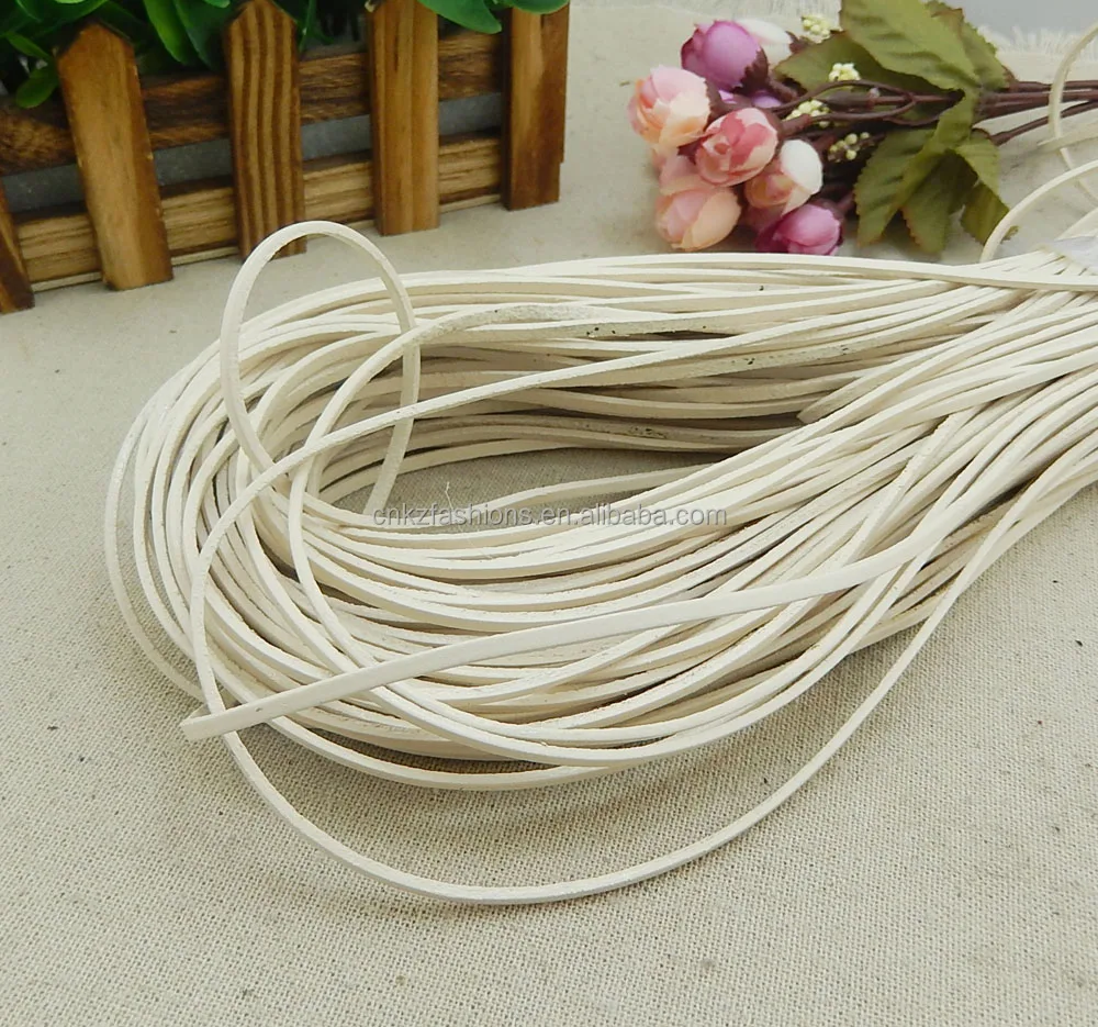 Real Genuine Leather Cord Round Flat Rope String For DIY Necklace Bracelet Jewelry Cord 1.5mm 2mm 3 4 5 6 8 10mm