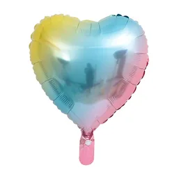 Декор для детского дня рождения, изделия для вечеринки, постепенный Радужный алюминиевый шар на день рождения