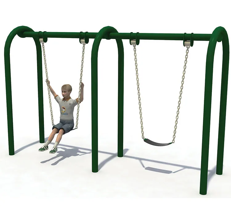 Outdoor Playground Park Kids Exercise Facility Metal Swing Fitness Equipment Set