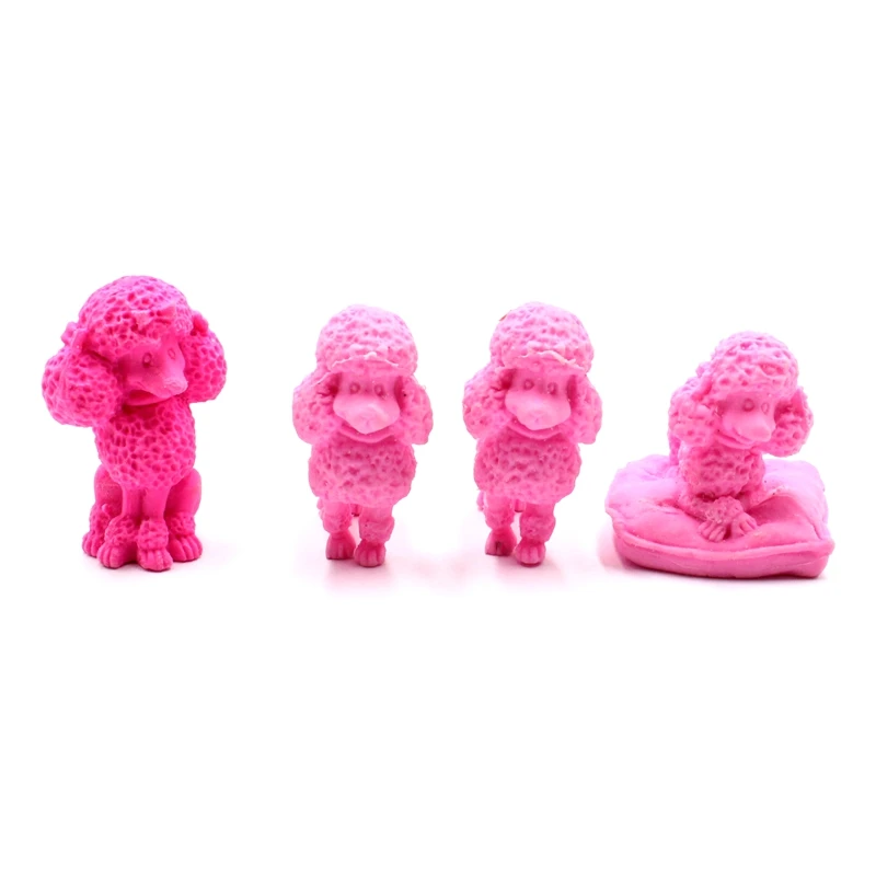 Kids Lovely Promotional Gift Back To School Cool Pink Cute Kawaii Erasers Puppy Dog Eraser