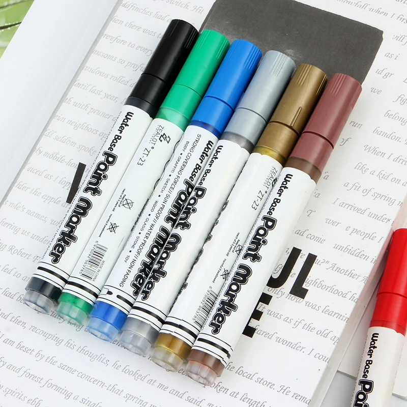 12 видов цветов акриловая краска ручка для керамических изделий рок стекло фарфор дешево картина маркер