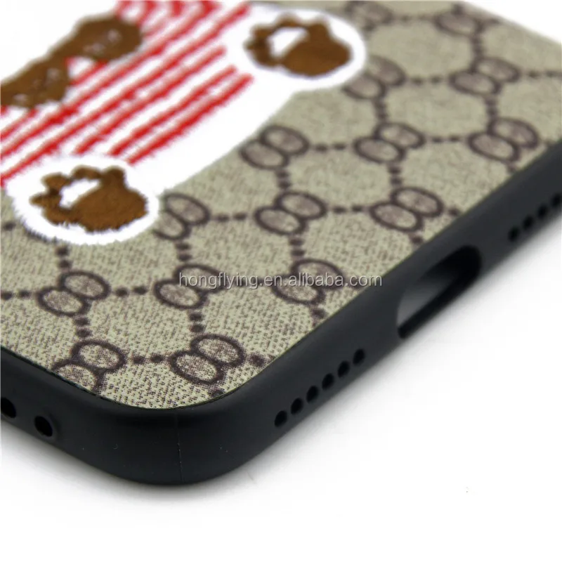 
Hot Sale for iPhone 8 x Soft TPU Embroidery Pattern Cell Phone Case Cover 