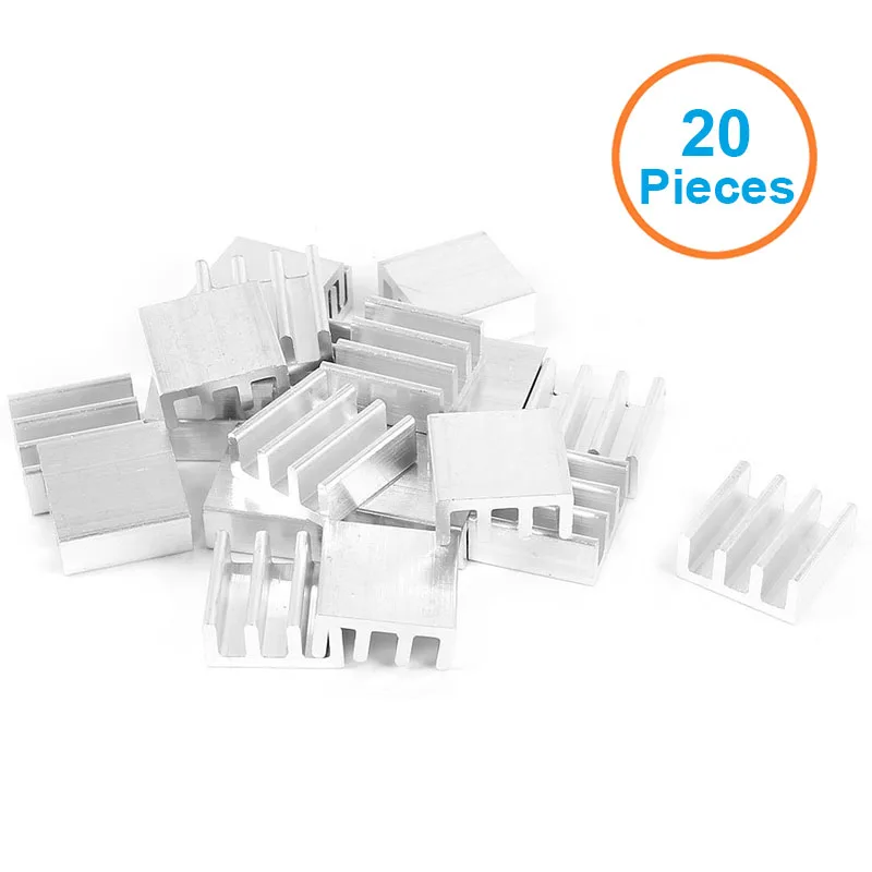 20pcs lot Aluminum Heatsink 11 11 5mm Electronic Chip Cooling Radiator Cooler for Banana Raspberry Pi