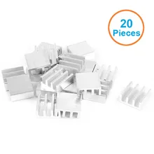 20pcs/lot Aluminum Heatsink 11*11*5mm Electronic Chip Cooling Radiator Cooler for Banana Raspberry Pi RAM,Memory,IC DC Converter