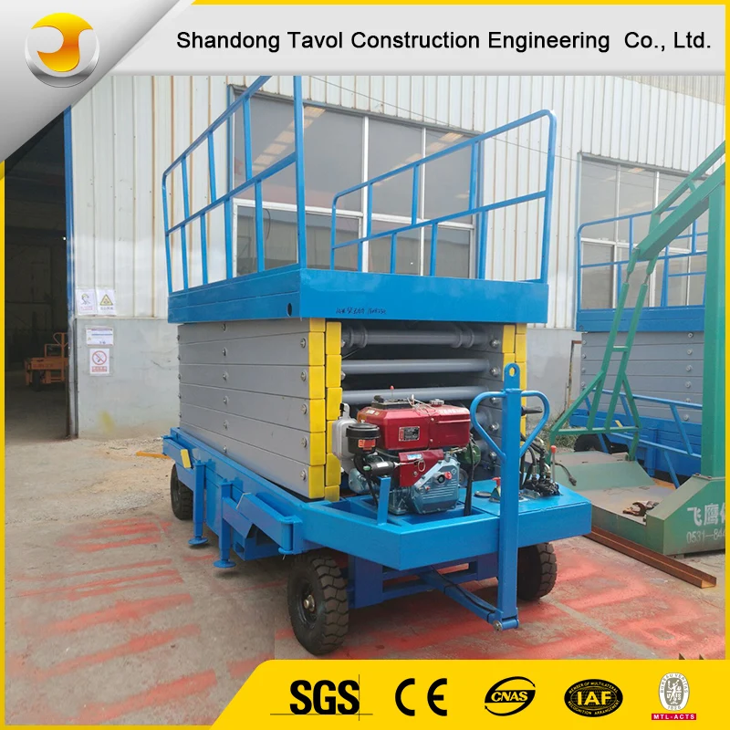 China factory supply hydraulic movable scissor elevator