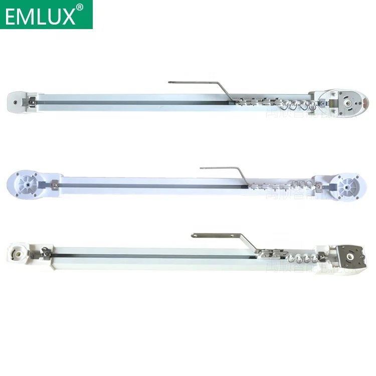 Smart Home Electric Motor Ceiling Mount Curtain Rail ,electric Curtain Track Curtain Poles, Tracks & Accessories Metal 1-6 Meter