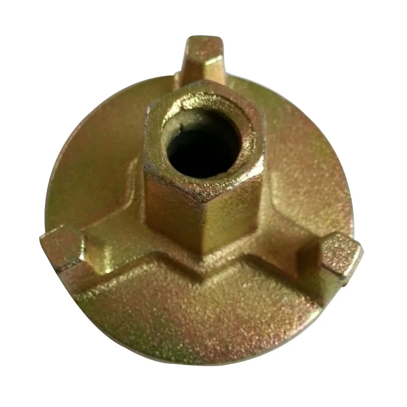 High precision swivel tie wing nut with anchor plate