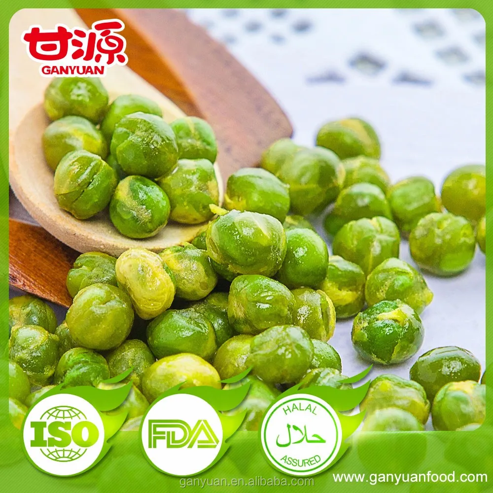 Wholesale Ganyuan Garlic flavor green peas snack foods