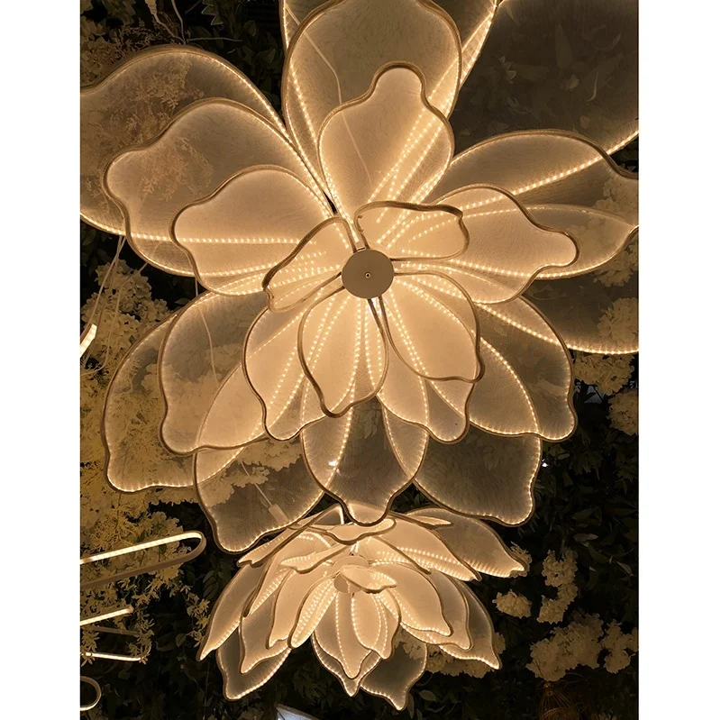 2019 новый дизайн, двойное использование, светодиодные большие цветы, подставка, потолочное украшение, украшение для свадебной вечеринки