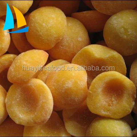 Frozen Yellow Peach diced peach in bulk packing