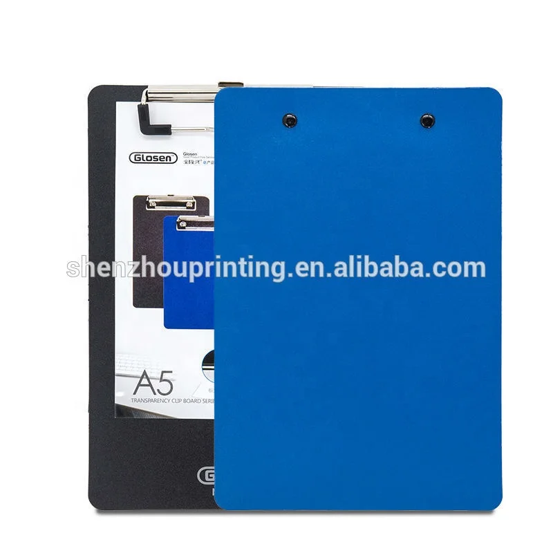 
New design hard plastic PP file folder custom logo clipboard 