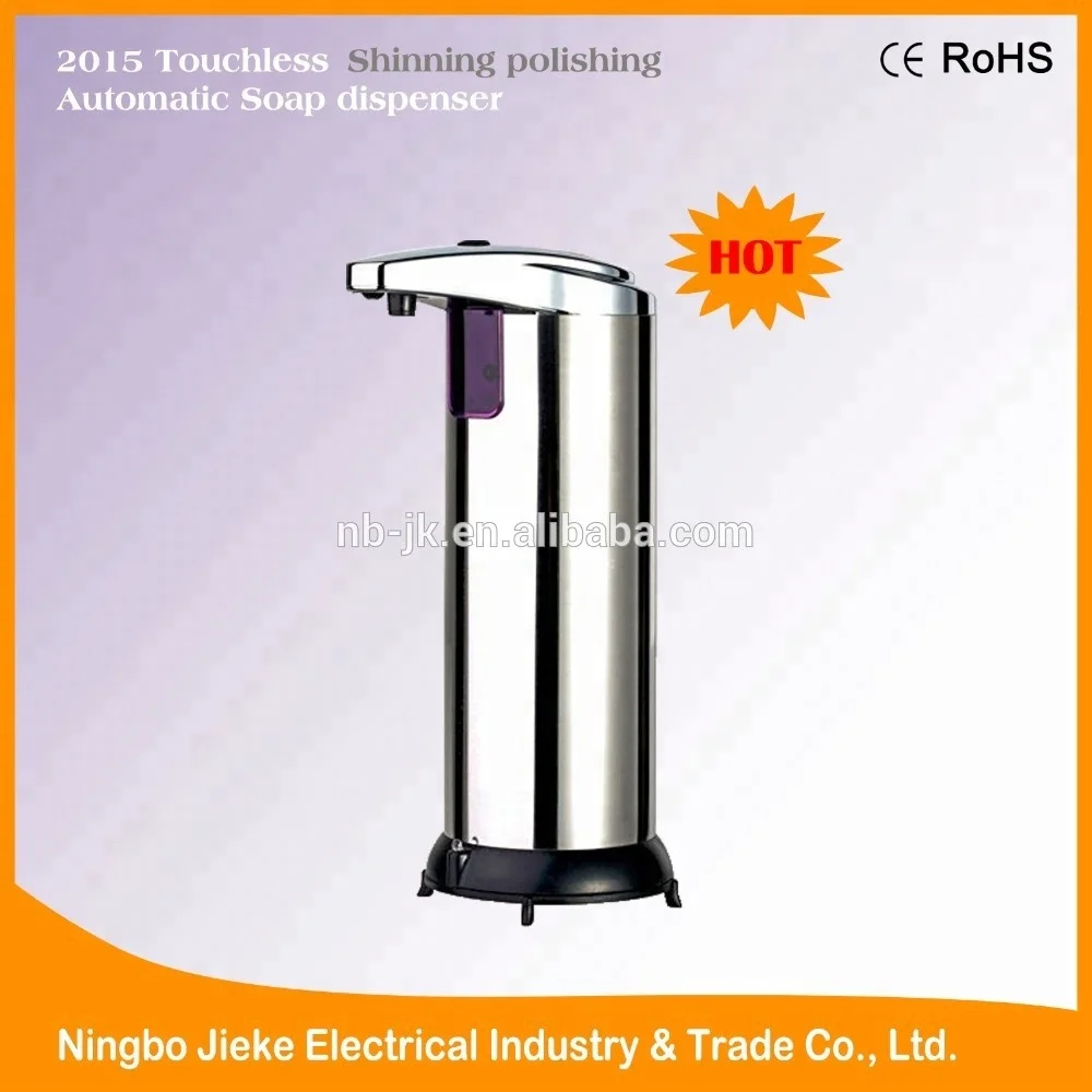 
2018 New updated 250ml infrared touchless stainless steel sensor automatic soap dispenser 