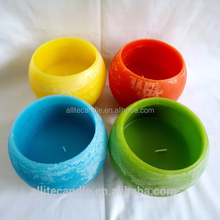 
Allite frost mist effect fragrance bowl shaped candle / bougie for party decoration 