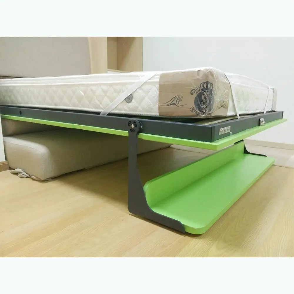 Murphy Bed Hardware Kit Wall Bed Mechanism with Sofa and Bookshelf for Space Saving Furniture