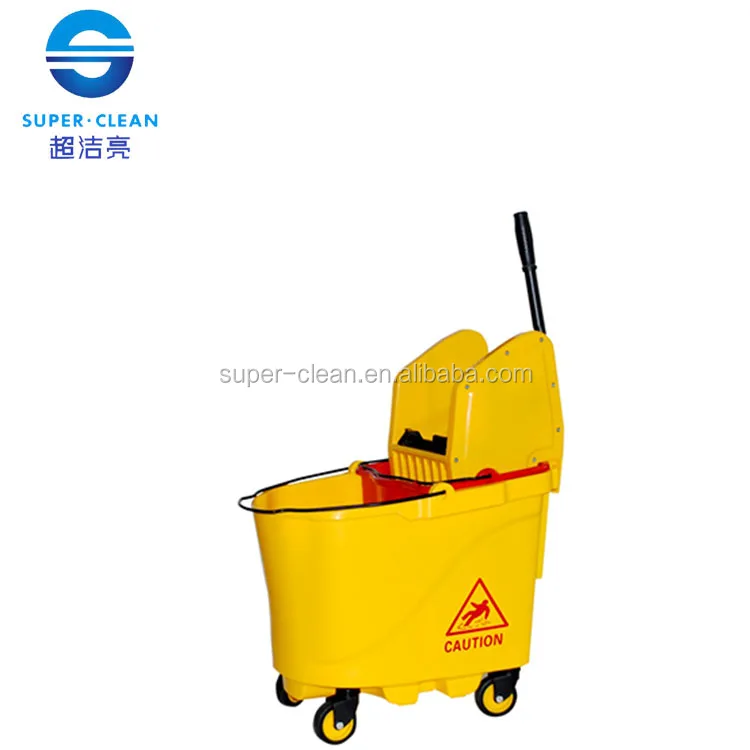 Down-press Double Mop Wringer Trolley  Mop squeeze bucket Mop  bucket