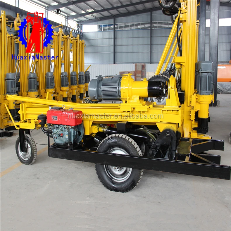 Mobile Pneumatic Jack Hammer Borehole Drilling Machine And Water Well Rig