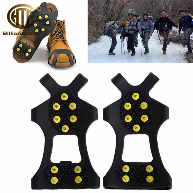 
Stocked silicone anti slip overshoes Non slip snow step ice cleats 