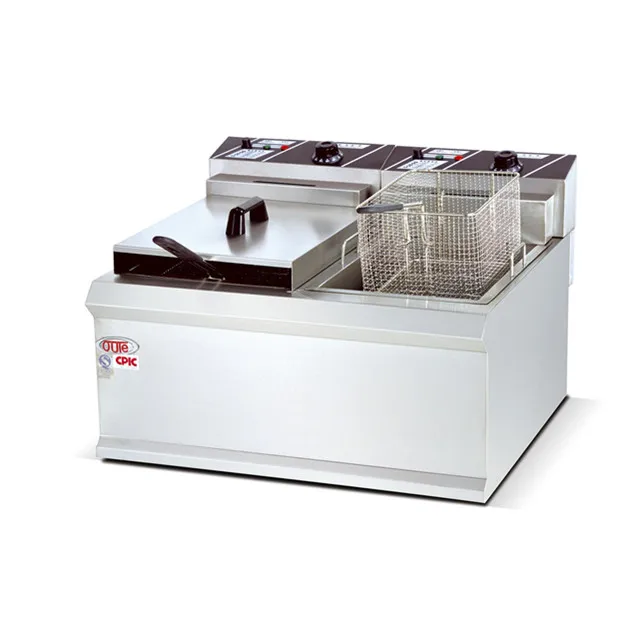 Commercial Turkey Fryer 2-Tank 2-Basket Electric Industrial Fryers