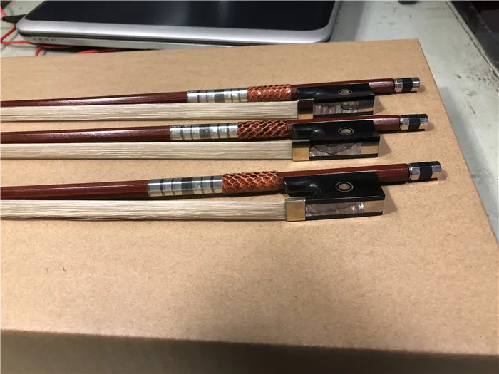 professional cheapest price  violin bow horse hair 1/8- 4/4