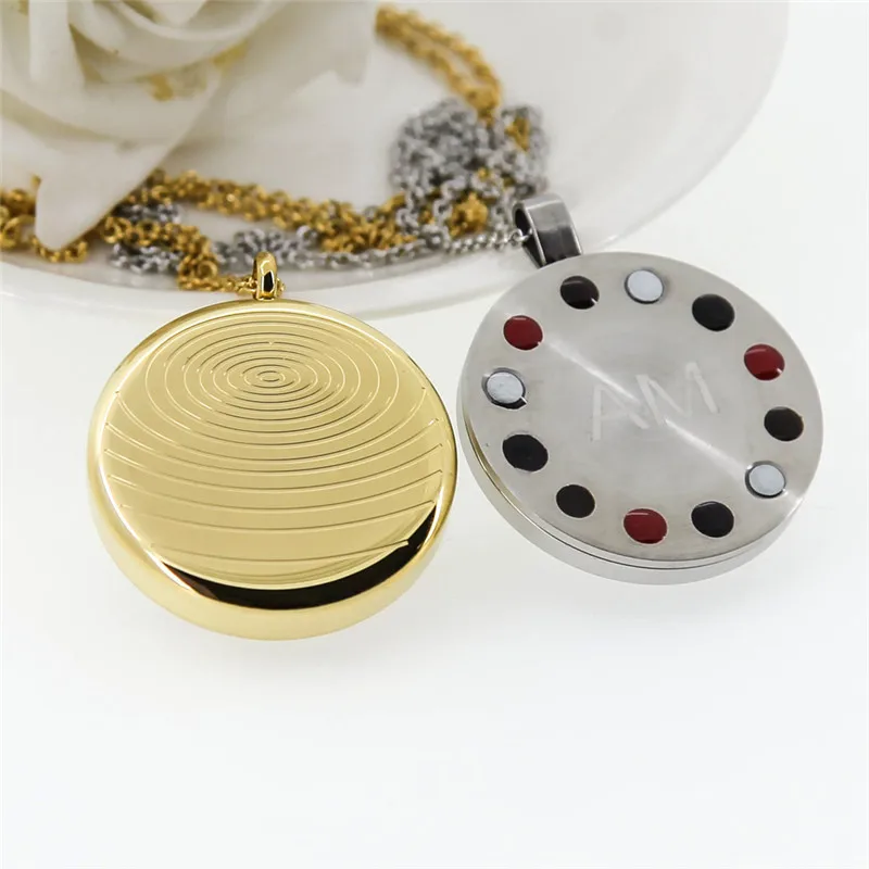 stainless steel 5 in 1 quantum pendant japanese technology energy ion pendant