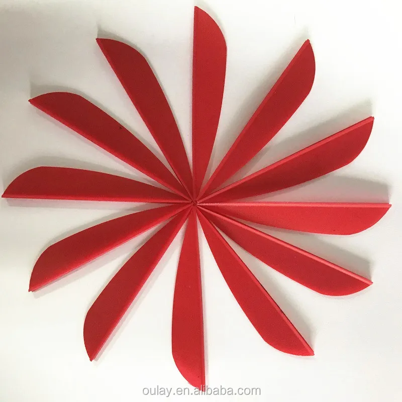 1.75 inch  2 inch  2.5 inch  3 inch 4 inch and 5 inch Parabolic TPU Plastic Vanes For Bow And Arrows