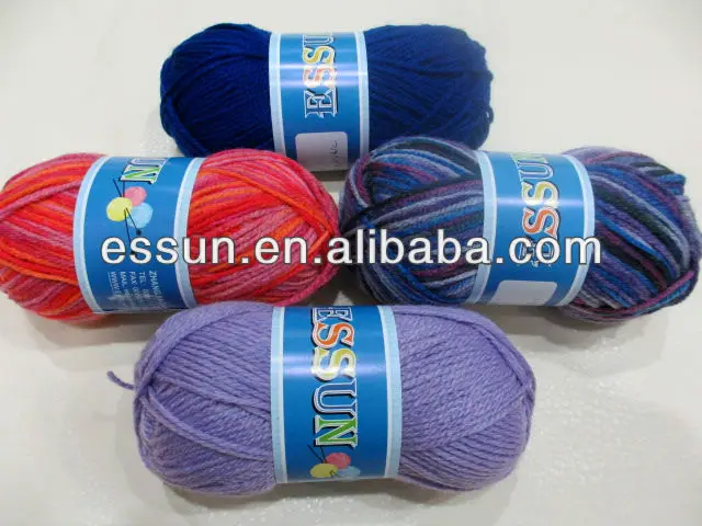 NM8/3 100% soft acrylic wool hand knitting yarn fancy yarn