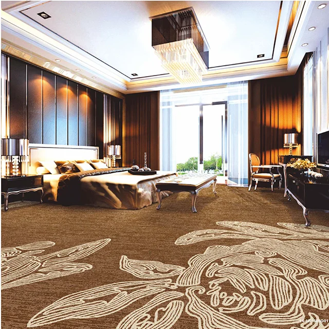 Carpet Factory Nylon Printed Floral Pattern Carpet Fireproof Banquet Room Hotel Custom Woven Printed Nordic Carpet