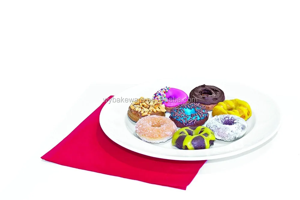 Okay Bakeware Cutie Mini Donut Pan, Makes 30 Miniature Donuts, Black