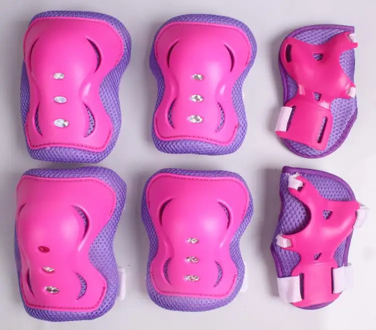 Outdoor sports kids protector Butterflies shape PVC shell, soft EVA Wrist,Elbow,Knee protect skates protective pad