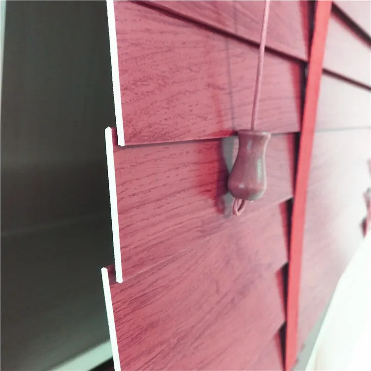 2023 High Rail Ladder Belt YL Interior Window Blinds Texture Aesthetlcs 50MM Horizontal Style 35mm 50mm  Wood Blinds Slats