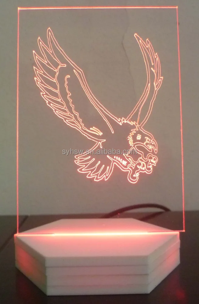 night light for Acrylic sculpture with LED lighting