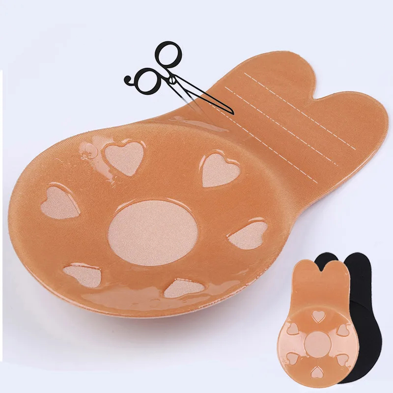 Women Invisible Bra ssy Bra For DD Cup Adhesive Rabbit Instant Breast Lift Nipple Cover