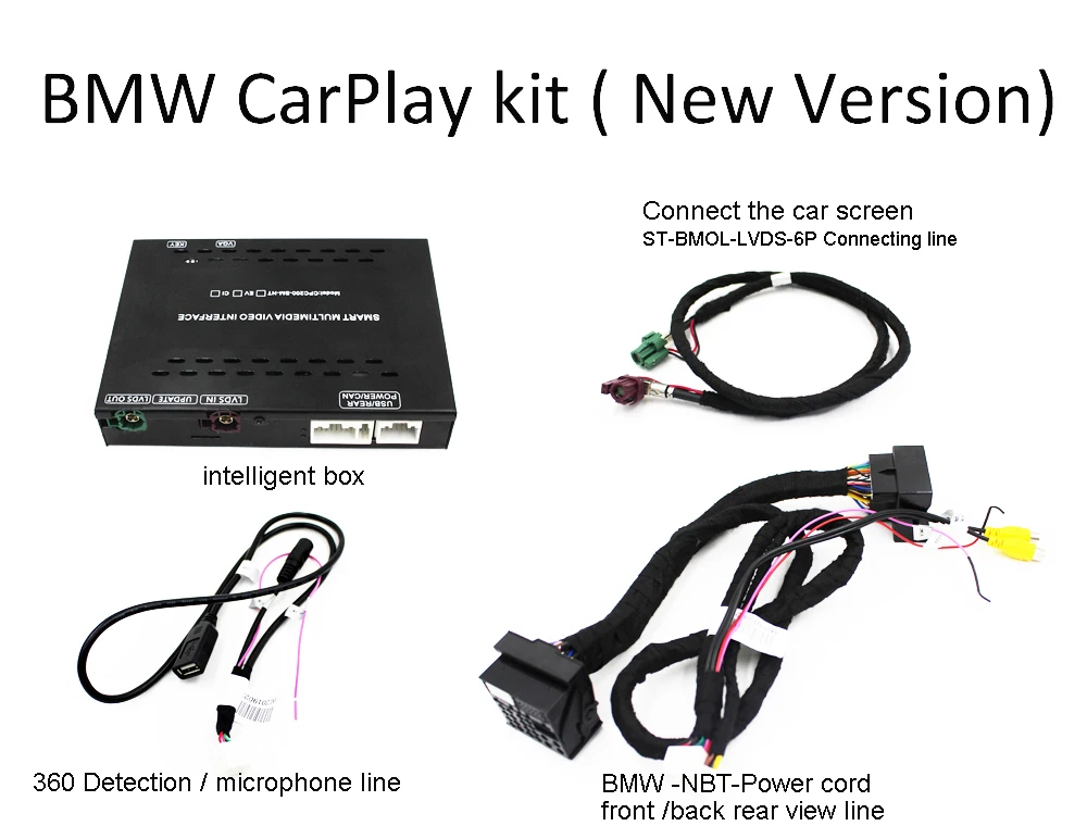 Беспроводная android auto и apple carplay OEM поддержка реальной камеры для автомобилей BMW