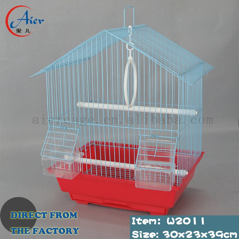 Wholesale Bird Cages 30x23x39cm Small For African Lovebirds Canary Stainsteel Gold Set Breeding Indoor Household Pet Cage